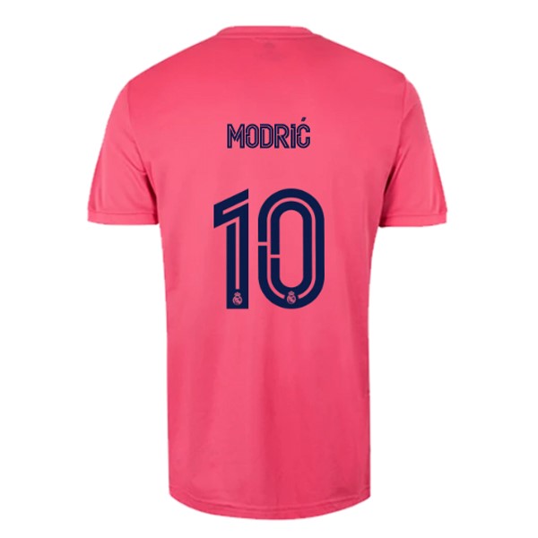 Camiseta Real Madrid 2ª Kit NO.10 Modric 2020 2021 Rosa